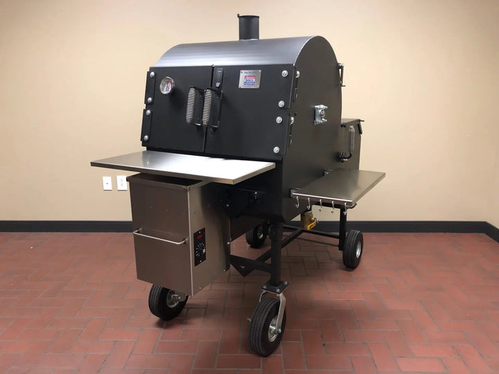 American Barbecue Systems Pit-Boss with Stainless Rotisserie Smoker and Pellet System
