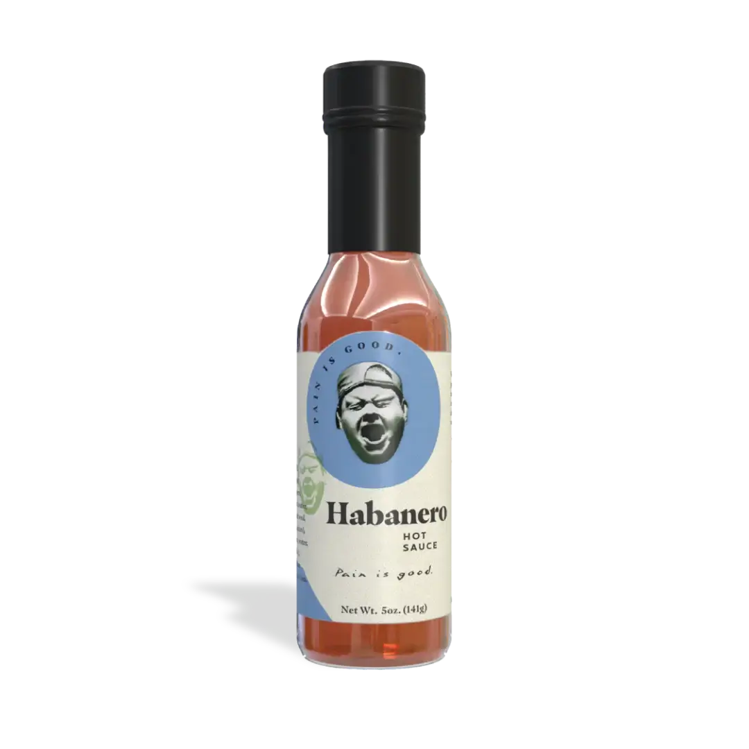 Pain Is Good Habanero Hot Sauce bottle showcasing spicy and flavorful habanero hot sauce.
