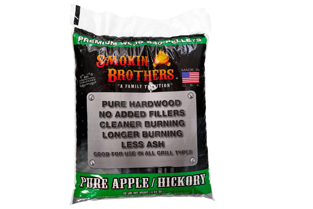 Smokin Brothers Pure Apple Hickory Pellets