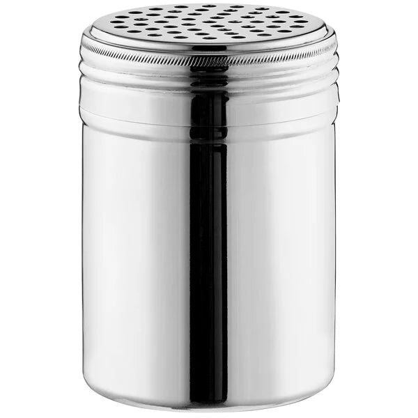 Choice 10 oz. Stainless Steel Shaker with Large Holes
