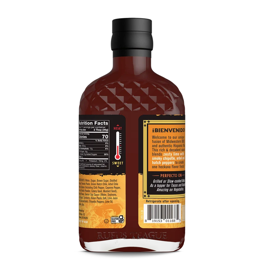 Rufus Teague Tres Chiles Pica Dulce Barbecue Sauce, view 3