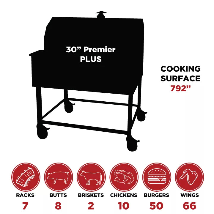 Smokin Brothers 30" Premier Plus Pellet Smoker