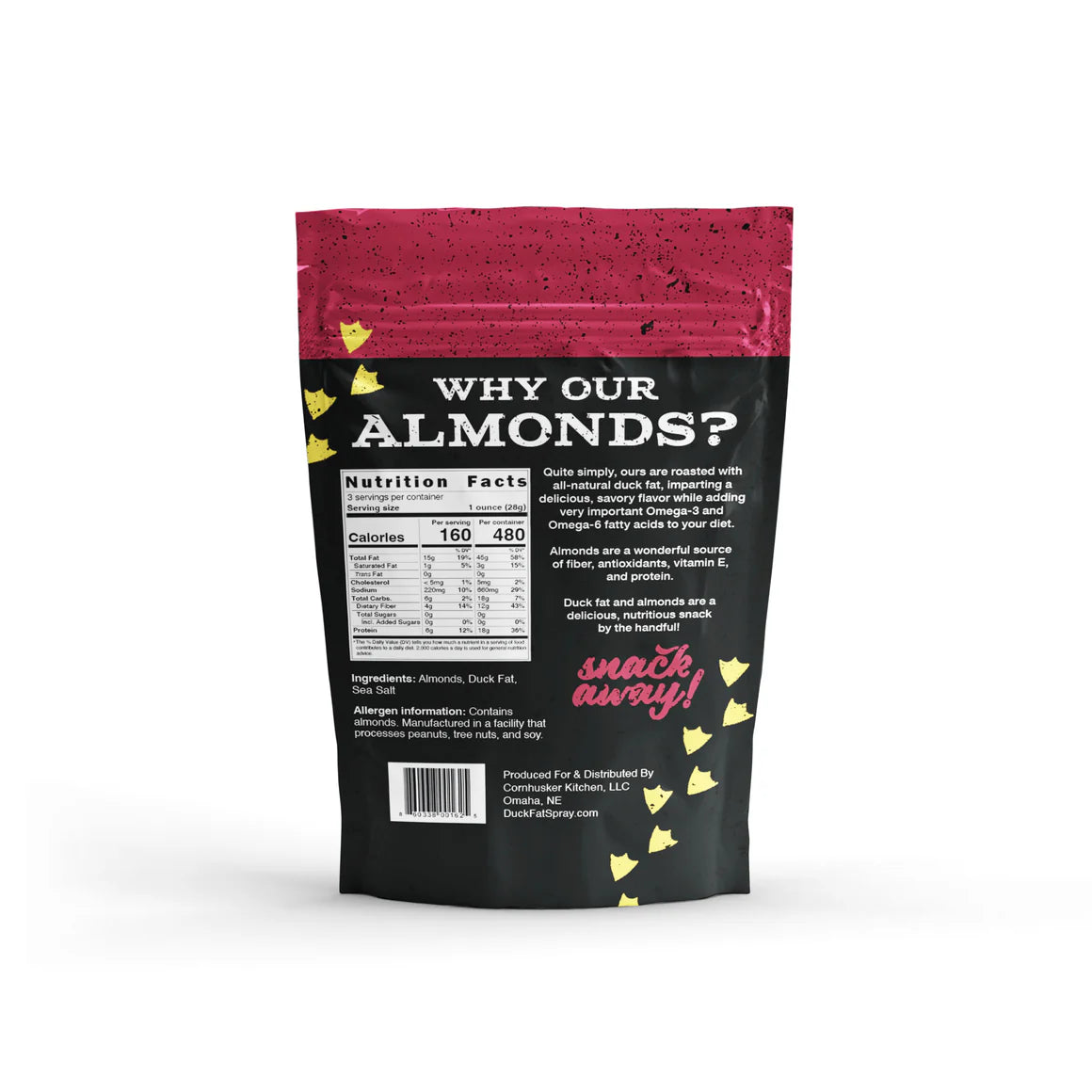All-Natural Duck Fat Roasted Almonds (3oz), view 2