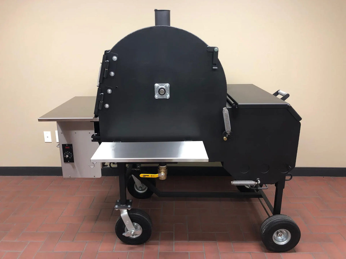 American Barbecue Systems Pit-Boss with Stainless Rotisserie Smoker and Pellet System, view 5