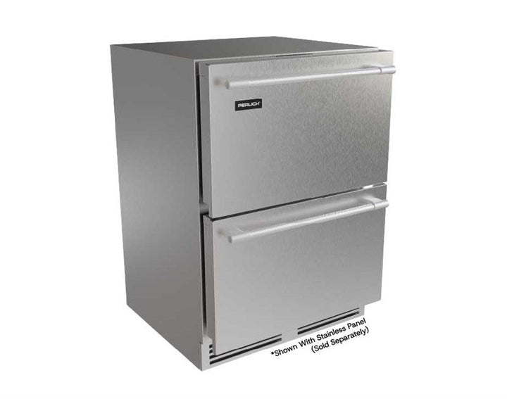Perlick G5 Luxe 24" Stainless Steel Dual Zone Refrigerator Freezer Drawers