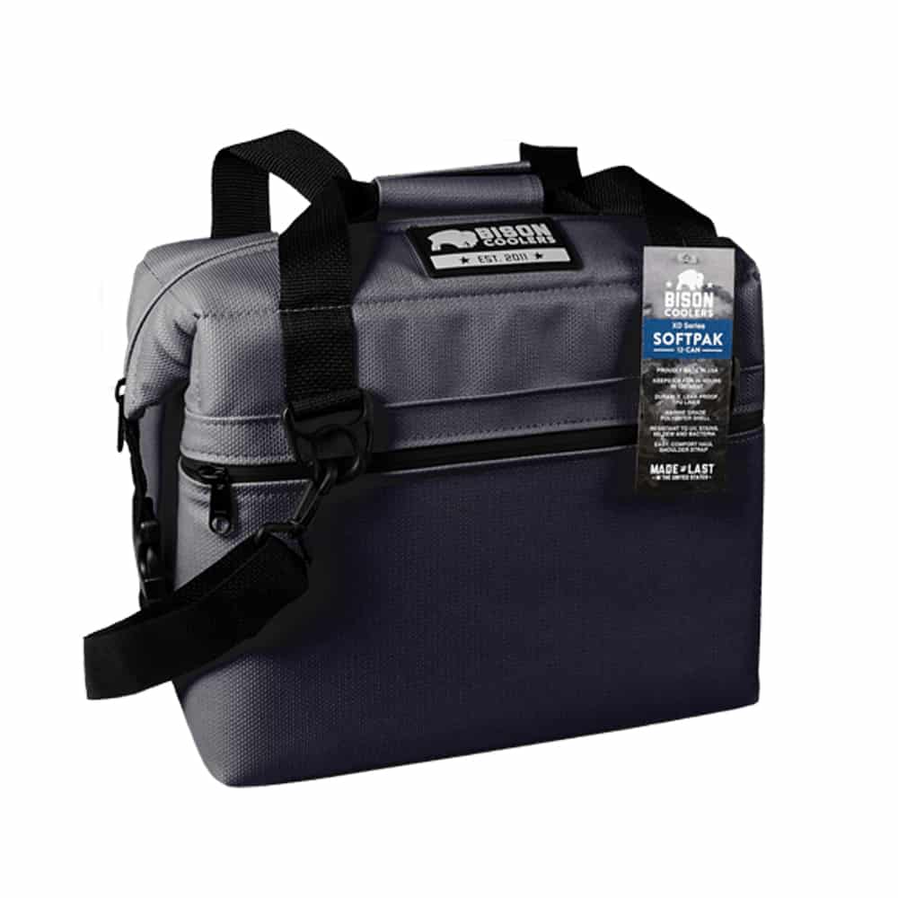 Bison Cooler 12-Can SoftPak XD: Gunmetal