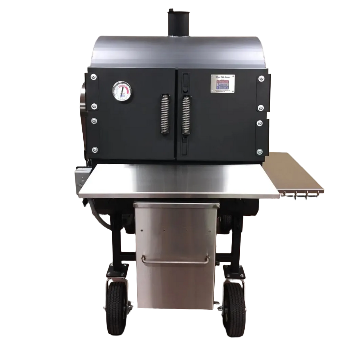 American Barbecue Systems Pit-Boss Smoker w/ Stainless Steel Flat Racks and Pellet System, view 3