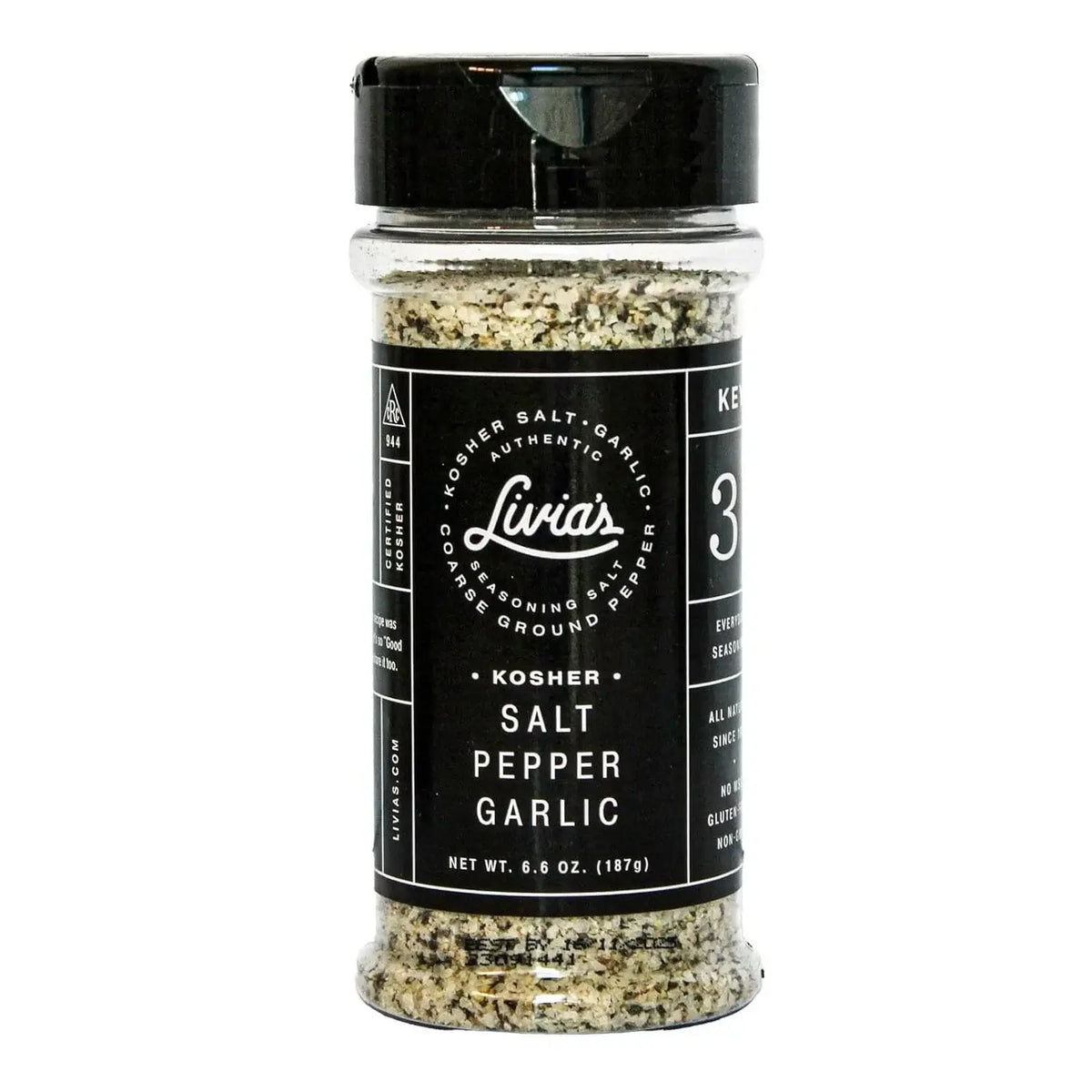 Livia's Salt Pepper Garlic Seasoning