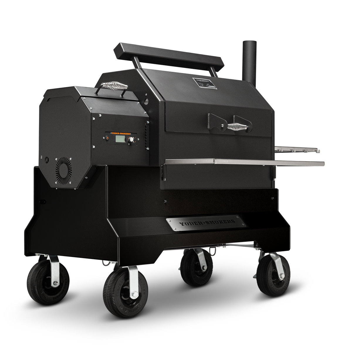Yoder Smokers YS640S Pellet Grill on Competition Cart