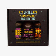 Hey Grill Hey Backyard BBQ Hero Trio Gift Set