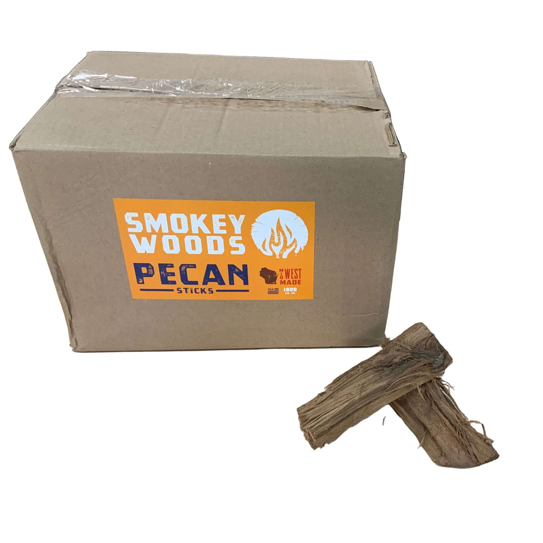 Smokey Woods™ Boxed Pecan Mini Log Wood Splits