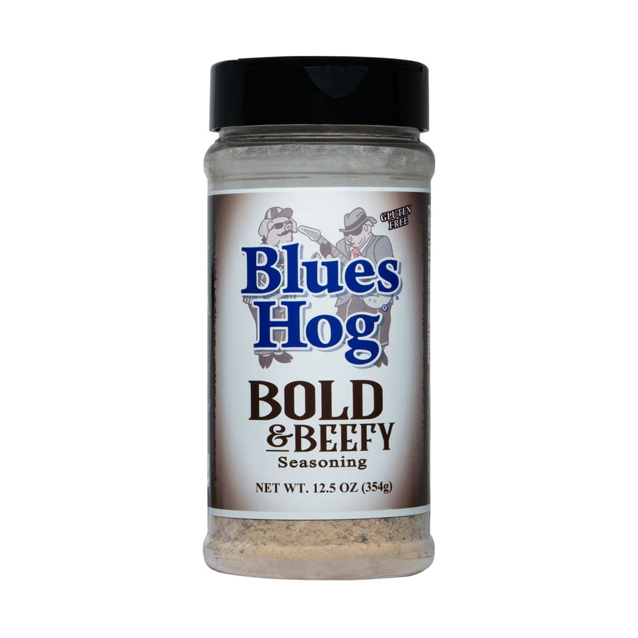 Blues Hog Bold & Beefy Seasoning bottle – gluten-free BBQ beef rub 12 oz