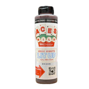 Aces Wild Neon Nights Lit Up Spicy BBQ Glaze bottle, perfect for adding flavor to your dishes, cooking, and grilling.