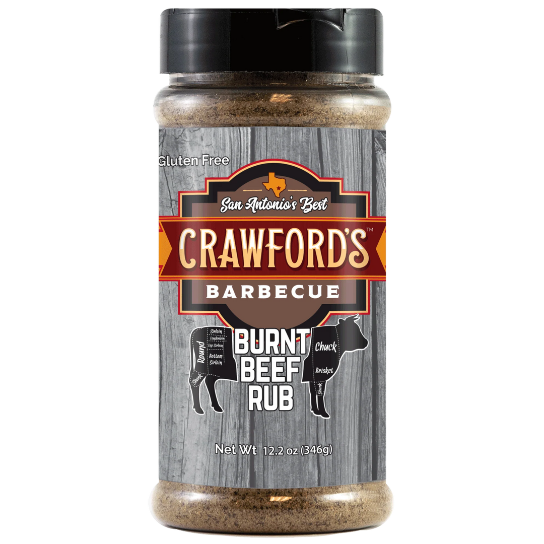 Crawford's Barbeque Burnt Beef Rub - Gluten-Free Smoky Brisket Seasoning