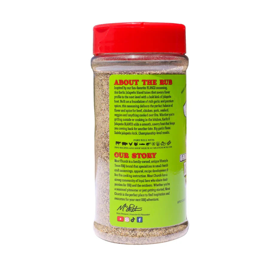 Meat Church Garlic &amp; Jalapeno Blanco Seasoning