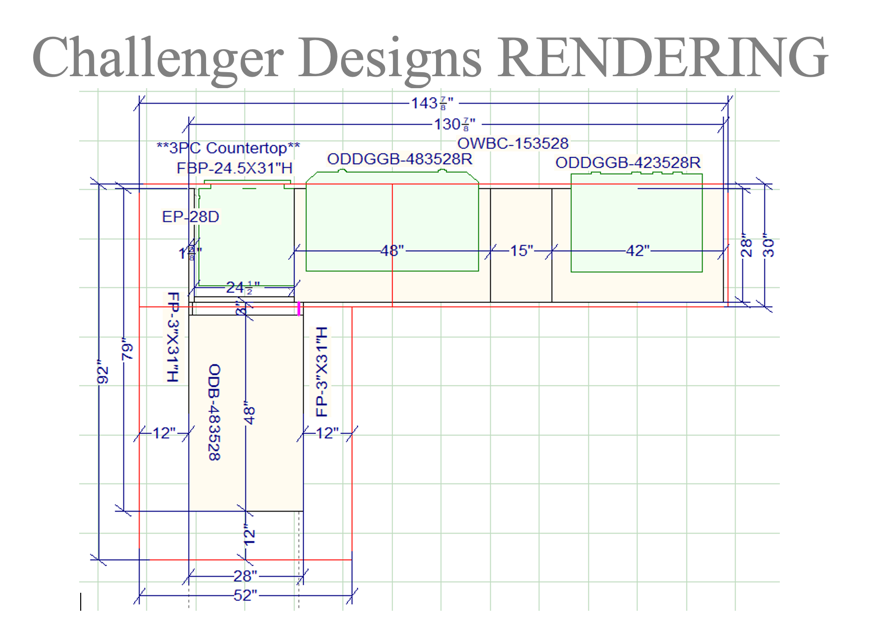 Challenger Custom Outdoor Kitchen Quote 50646REV3 Kyle Haulotte Project