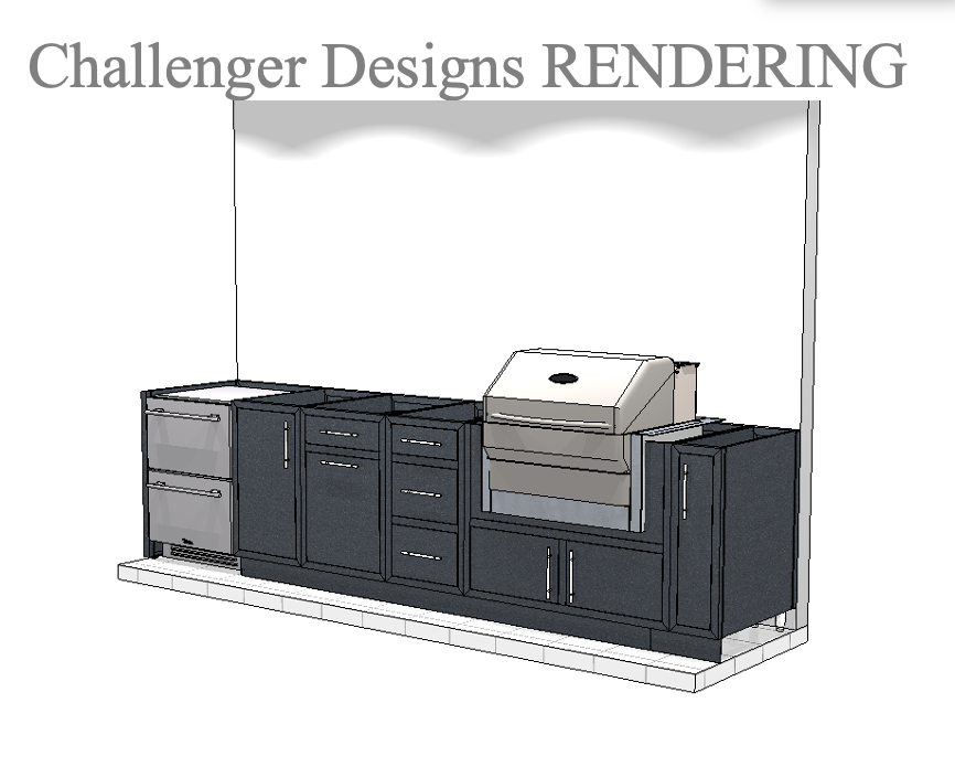Challenger Custom Outdoor Kitchen Quote 50954g Tom Lauren Dobson Project