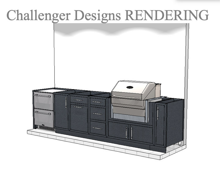 Challenger Custom Outdoor Kitchen Quote 50954g Tom Lauren Dobson Project