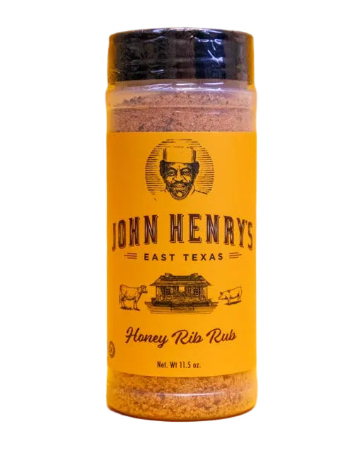 John Henry's Honey Rib Rub Seasoning 11.5 oz. - The Kansas City BBQ Store