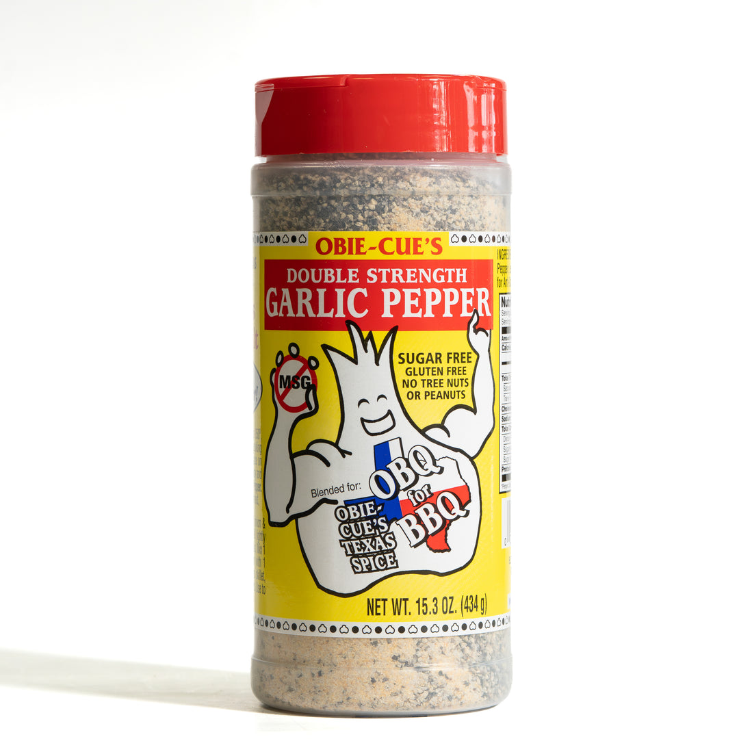 Obie Cue’s Double Strength Garlic Pepper Seasoning