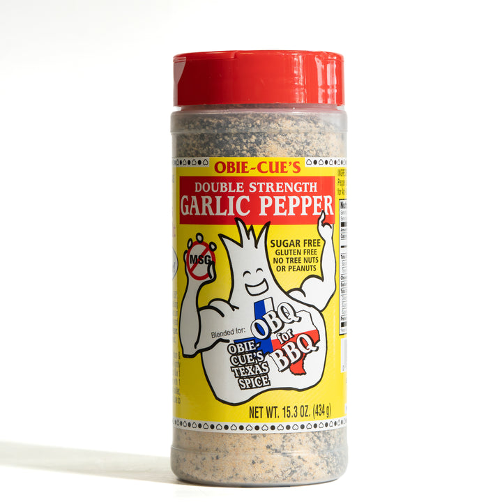 Obie Cue’s Double Strength Garlic Pepper Seasoning