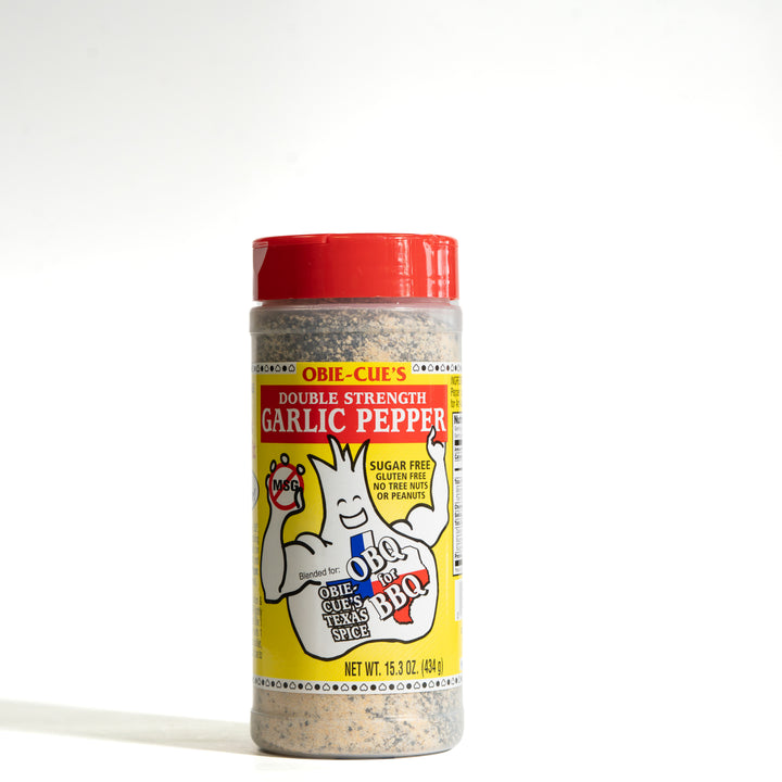 Obie Cue’s Double Strength Garlic Pepper Seasoning