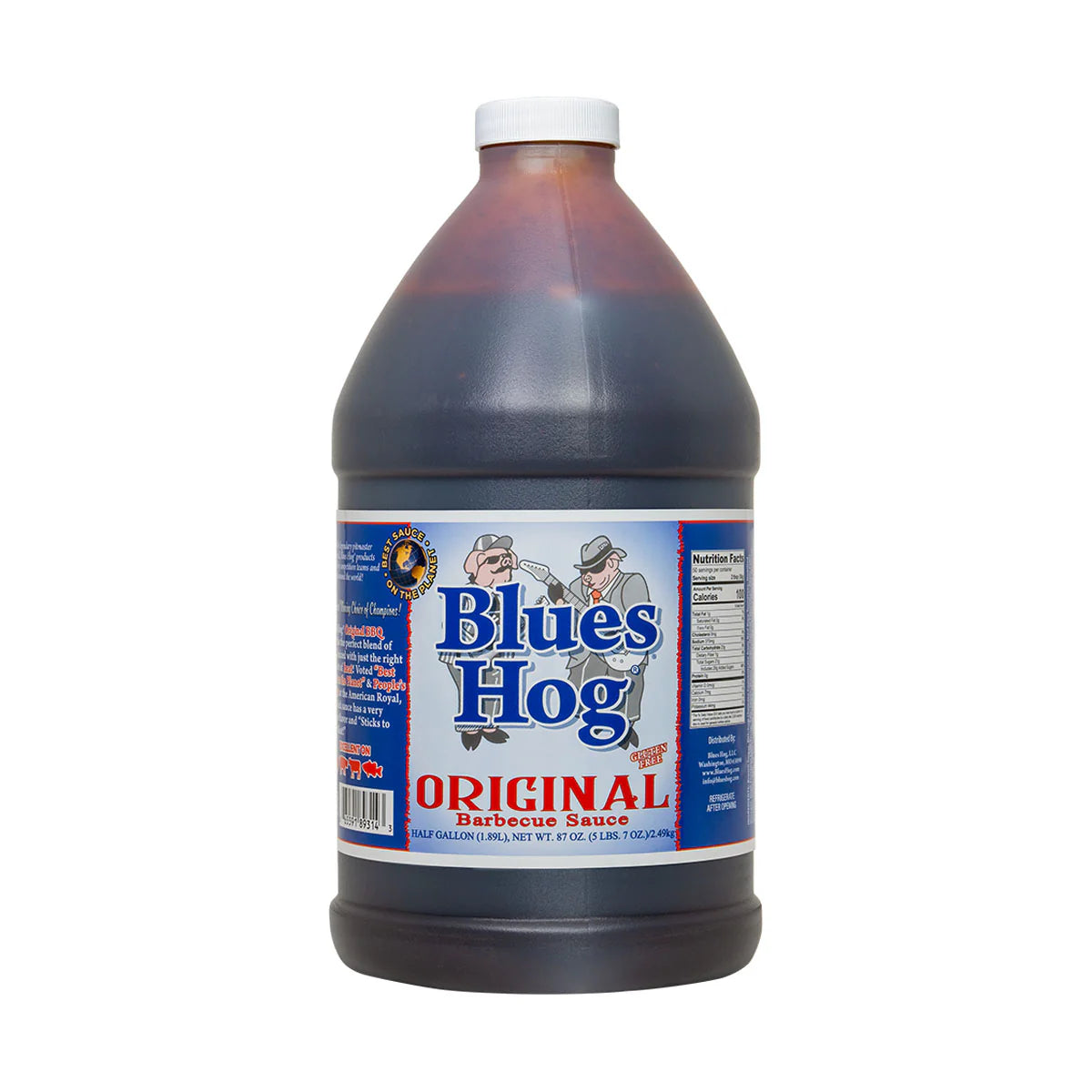 Blues Hog Original BBQ Sauce bottle – 16 oz, classic sweet and tangy BBQ blend