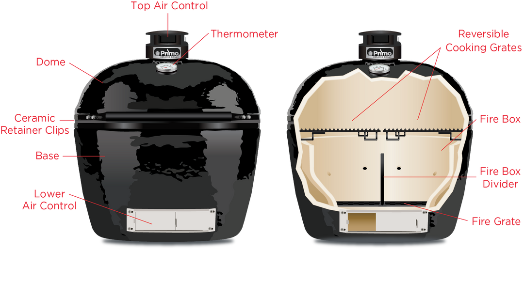 Primo Oval XXL Ceramic Charcoal Grill