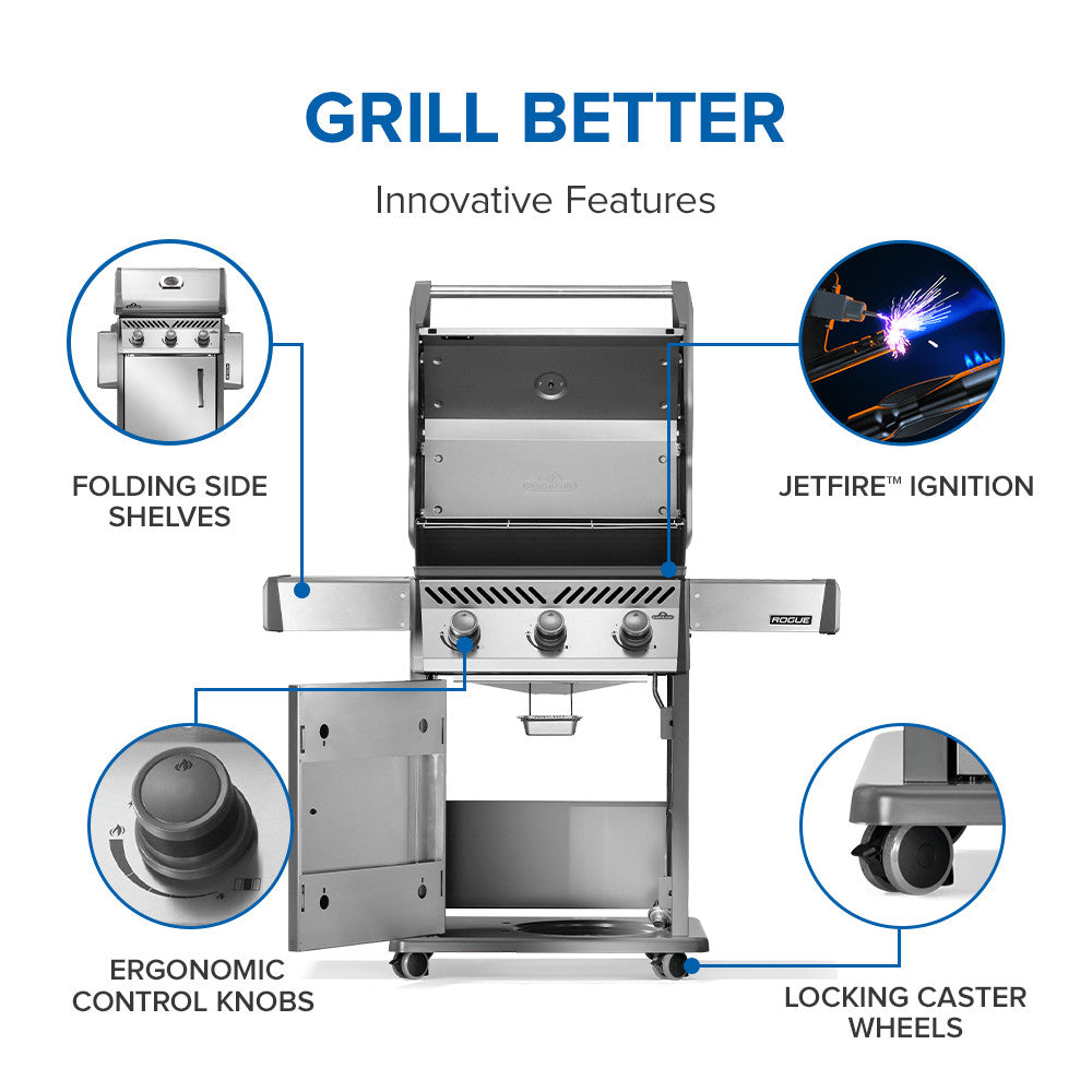 Napoleon Rogue 425 Gas Grill (Stainless Steel)
