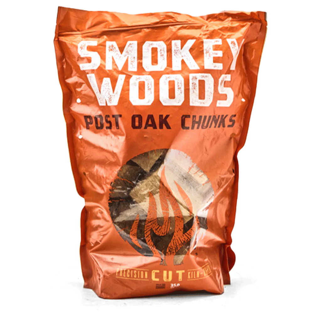 Smokey Woods™ Bagged Post Oak Wood Chunks - 350cu/in Bag