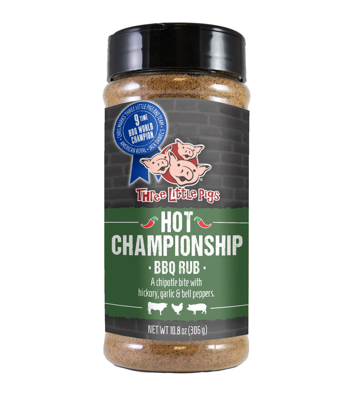 Three Little Pigs Hot Championship BBQ Rub