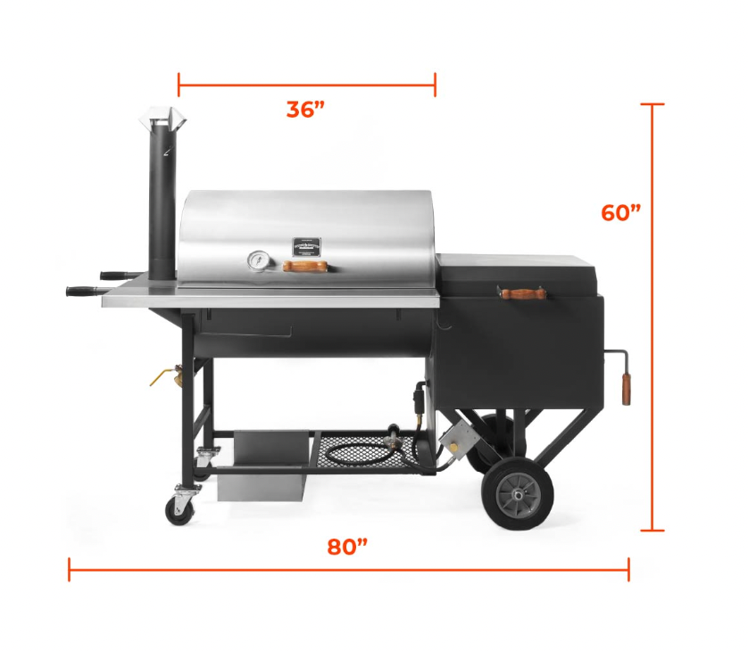 Pitts & Spitts 24" x 36" Ultimate Smoker Pit