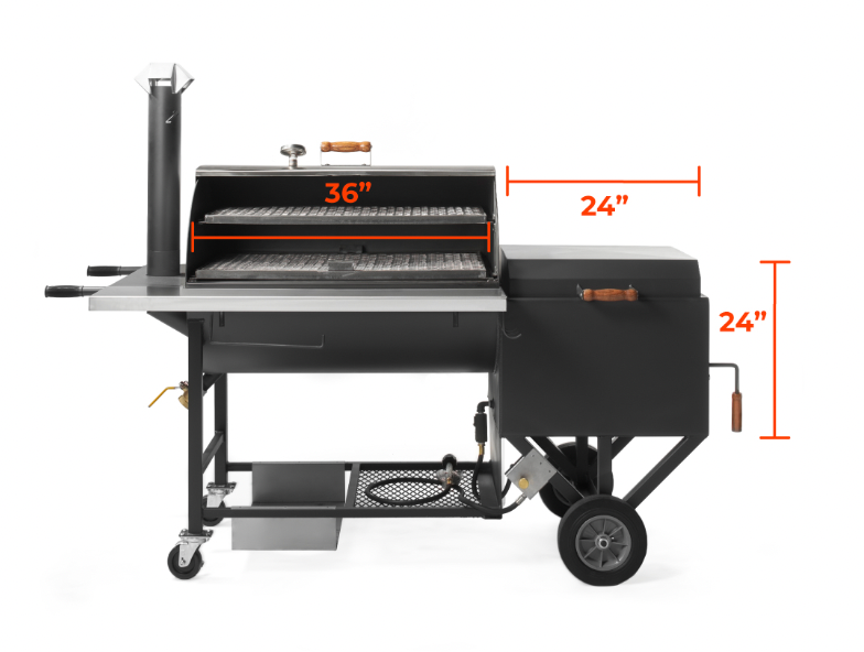 Pitts & Spitts 24" x 36" Ultimate Smoker Pit