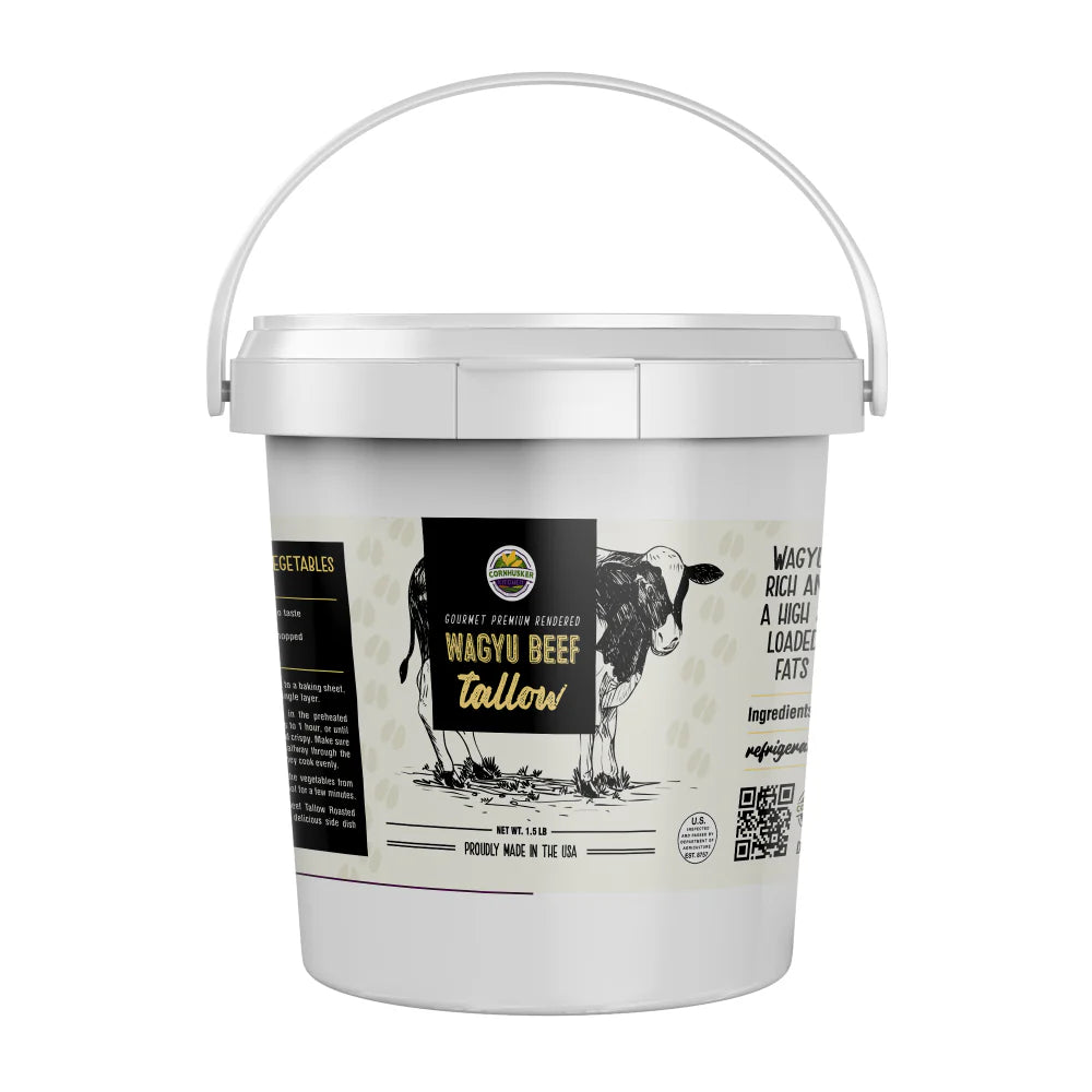 Cornhusker Kitchen Premium Rendered Wagyu Beef Tallow (1.5lbs)