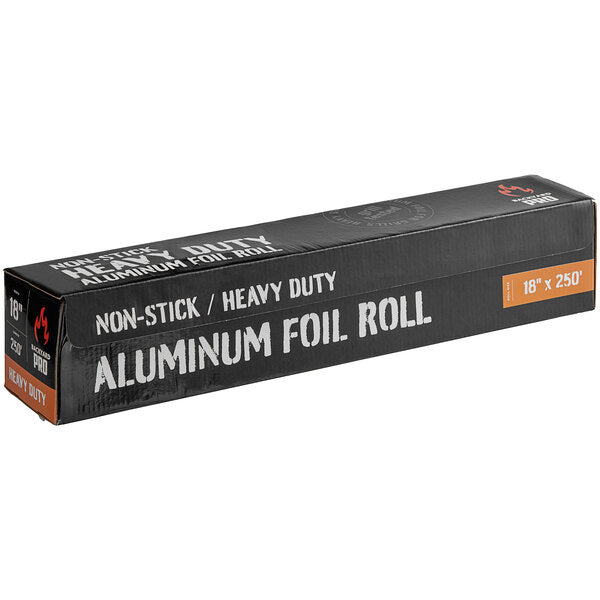 Backyard Pro Food Service Non-Stick Heavy-Duty Aluminum Foil Roll, 18" x 250&