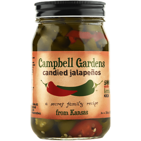 Campbell Gardens Candied Jalapeños with Habaneros 16 oz.