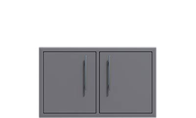 Challenger Designs Canyon Series Double Door Under Grill Access Kitchen Cabinet - Fully Enclosed