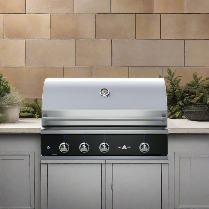Delta Heat 38" Built-In Gas Grill | Black Display Panel