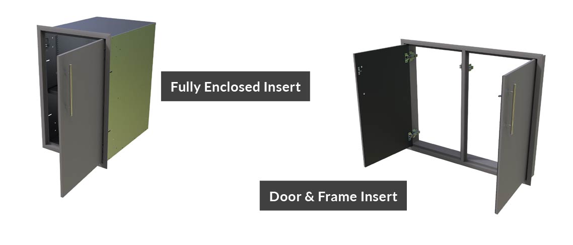 Challenger Designs Canyon Series Double Door Under Grill Kitchen Cabinet - Door & Frame Only