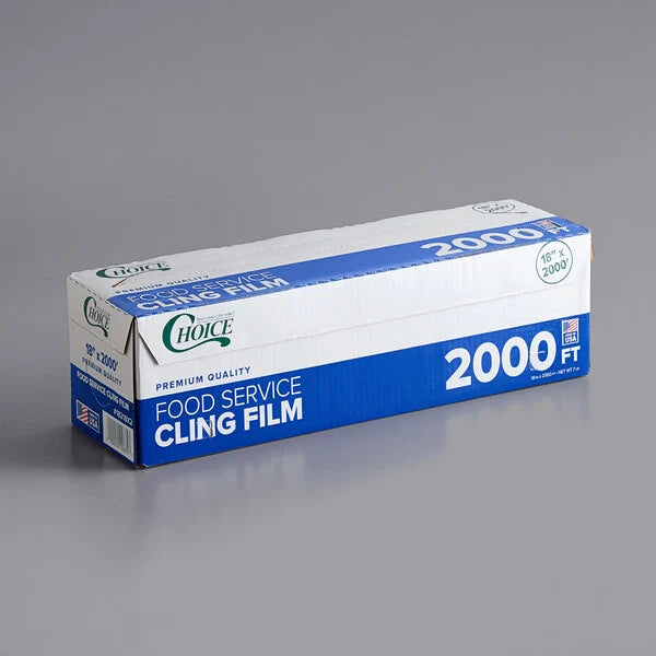 Choice 18" x 2000' Foodservice Film w/ Serrated Cutter