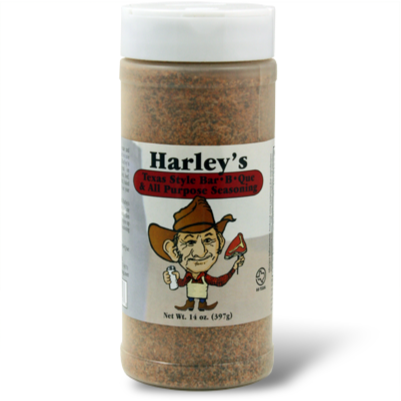 Harley's Texas Style Bar-B-Que & All Purpose Seasoning 14 oz.