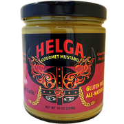 Helga Roasted Garlic Gourmet Mustard 10 oz.