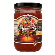 Momma's Hot Honey 8oz glass jar small-batch sweet heat.