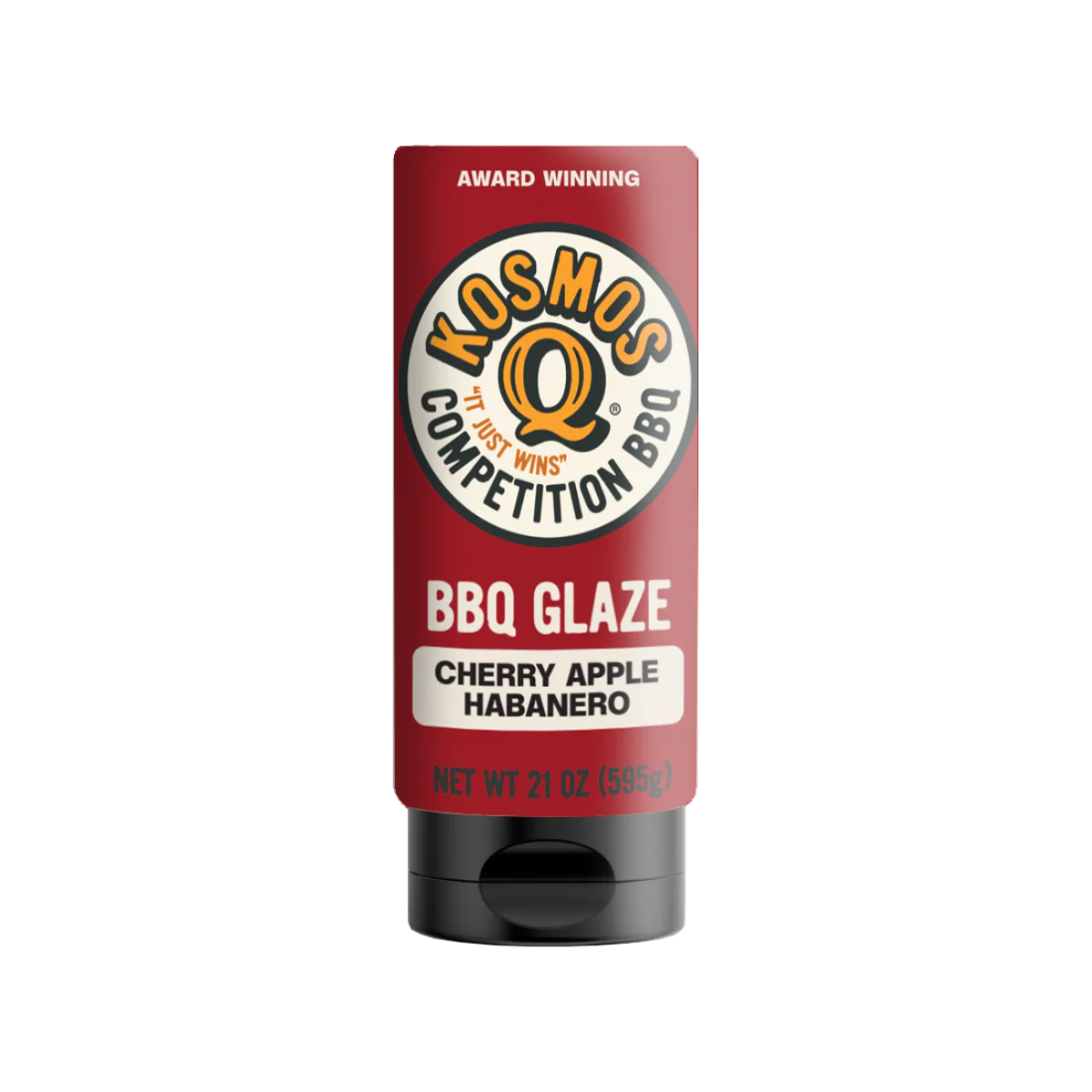 Kosmos Q BBQ Glaze stick on a white background