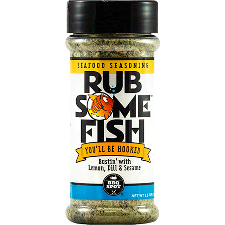 Rub Some Fish Seafood Seasoning 5.5 oz. - Worldwide Shipping Available! | The Kansas City BBQ Store