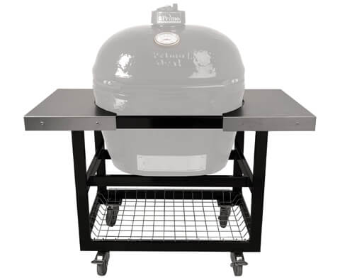 Primo XL & Large Cart Base with Basket and SS Side Shelves, view 2