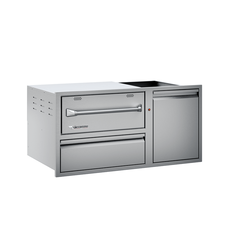 Twin Eagles Large Warming Drawer Combo