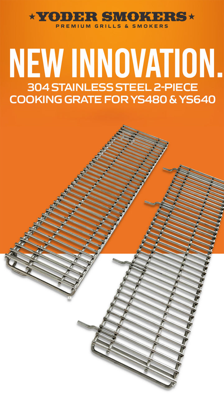 Yoder Smoker YS640 Stainless Steel 2 pc Cooking Grates