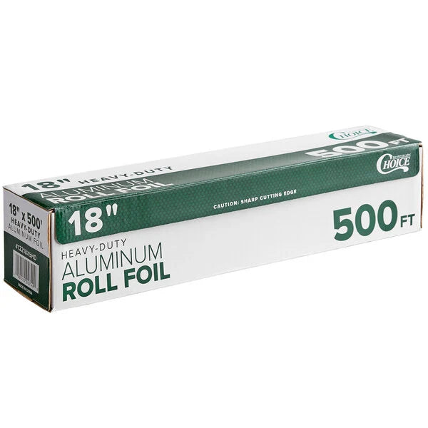 18" x 500' Food Service Heavy-Duty Aluminum Foil Roll