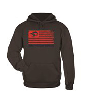 American Fire BBQ Flag Hoodie